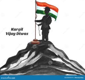 Happy Kargil Vijay Diwas Poster Background Stock Illustration 1777525451